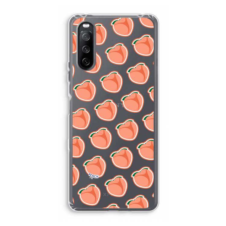 Just peachy: Sony Xperia 10 III Transparant Hoesje