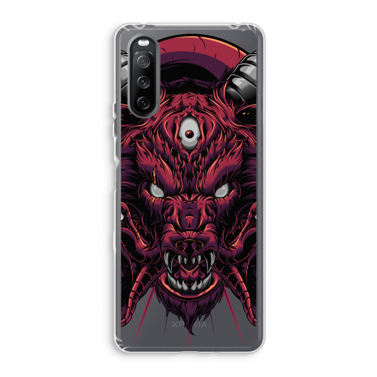 Hell Hound and Serpents: Sony Xperia 10 III Transparant Hoesje