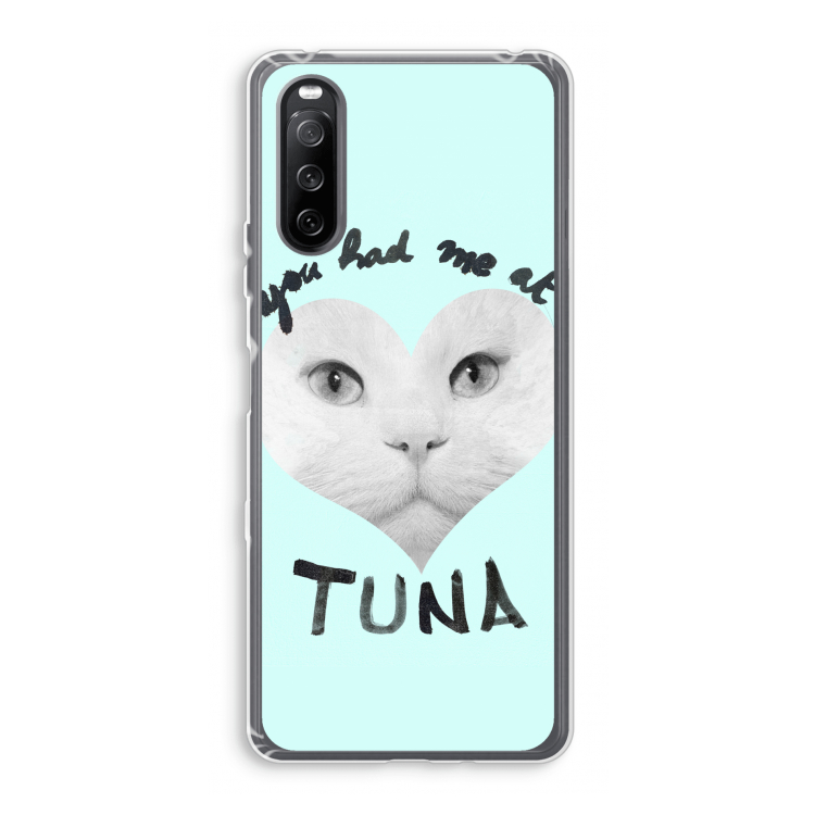 You had me at tuna: Sony Xperia 10 III Transparant Hoesje