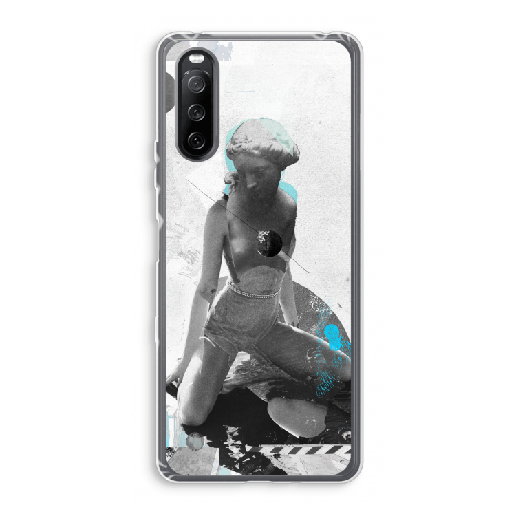 I will not feel a thing: Sony Xperia 10 III Transparant Hoesje