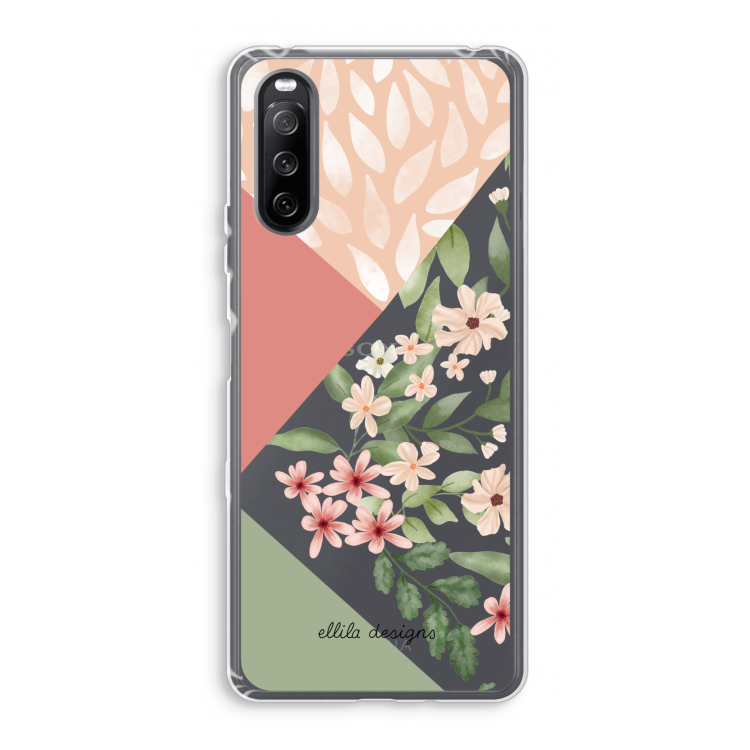 Sweet heaven geometrics: Sony Xperia 10 III Transparant Hoesje