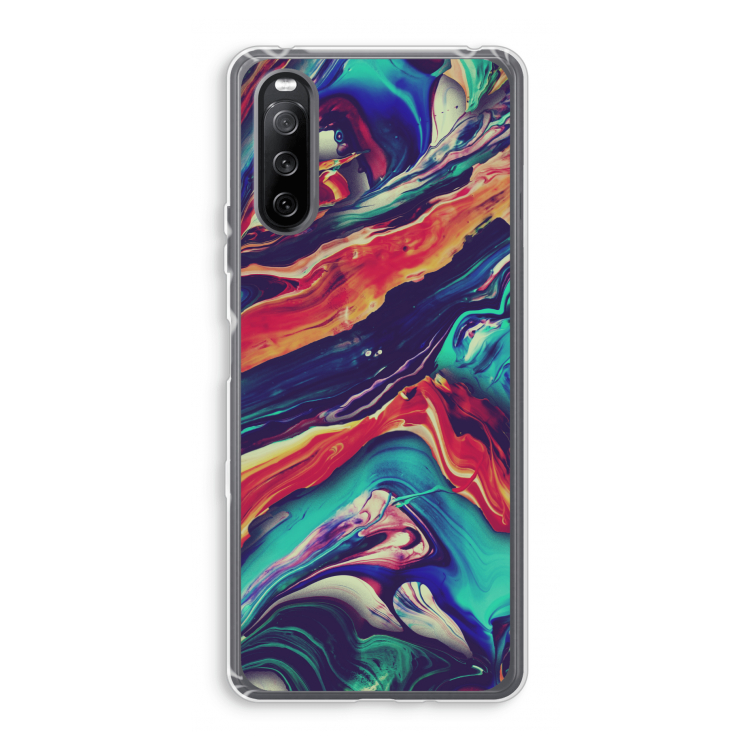 Chameleon Sun: Sony Xperia 10 III Transparant Hoesje