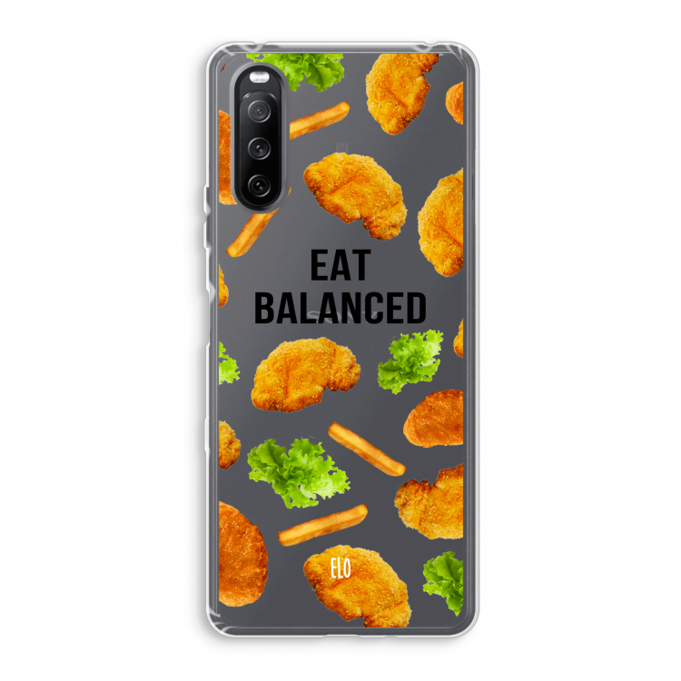 Eat Balanced: Sony Xperia 10 III Transparant Hoesje
