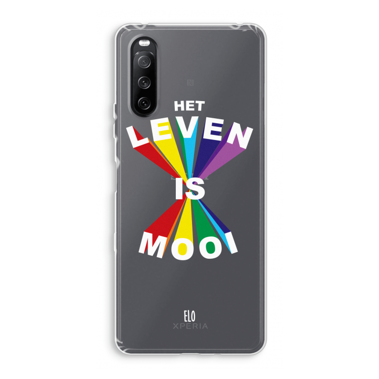 Het Leven Is Mooi: Sony Xperia 10 III Transparant Hoesje
