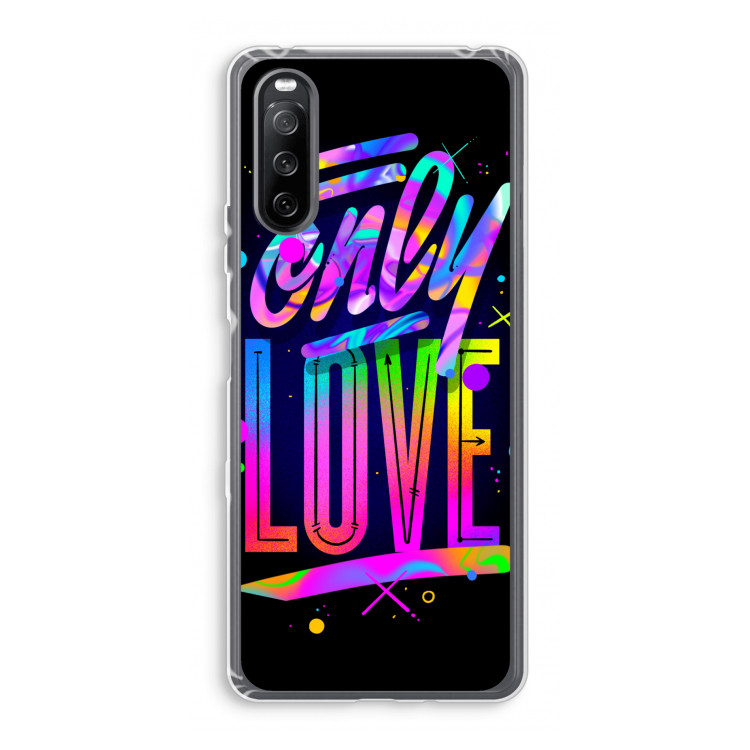Only Love: Sony Xperia 10 III Transparant Hoesje