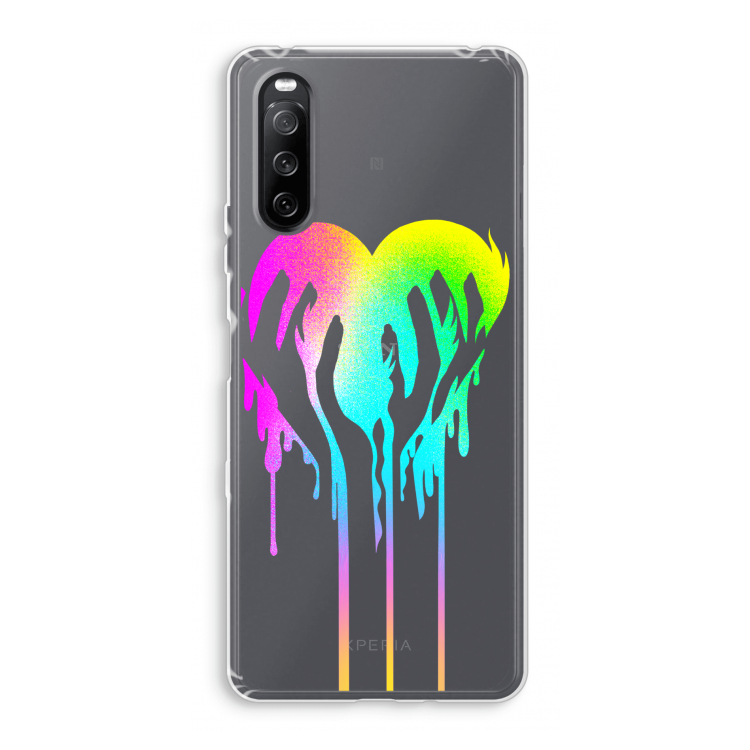 Hold My Heart: Sony Xperia 10 III Transparant Hoesje