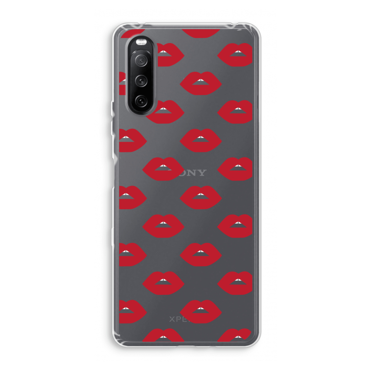 Lips: Sony Xperia 10 III Transparant Hoesje