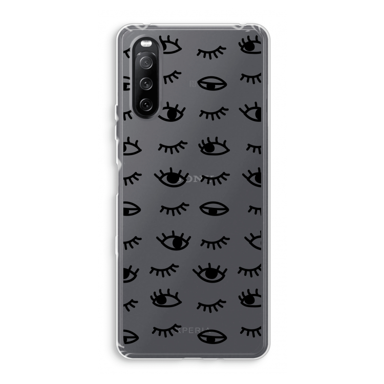 Eye pattern #2: Sony Xperia 10 III Transparant Hoesje