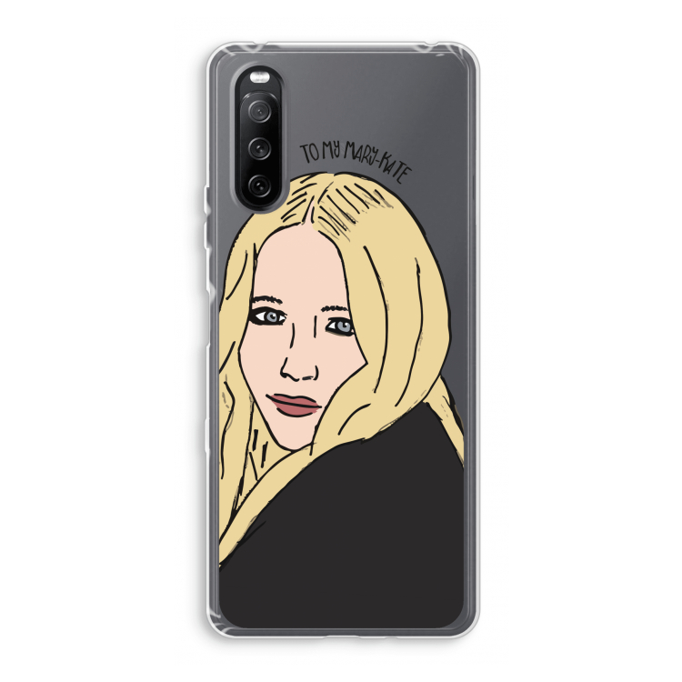 Mary Kate: Sony Xperia 10 III Transparant Hoesje