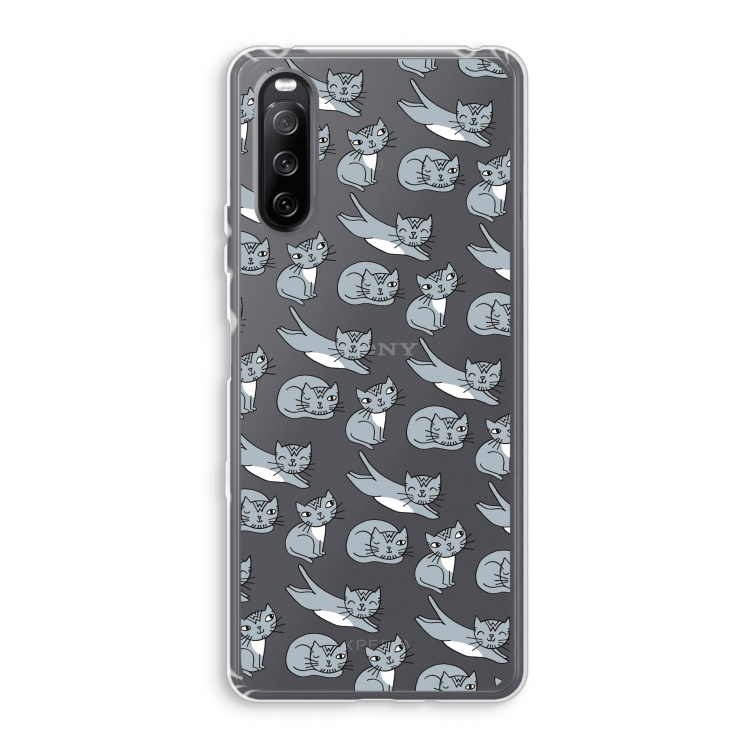 Poezen: Sony Xperia 10 III Transparant Hoesje