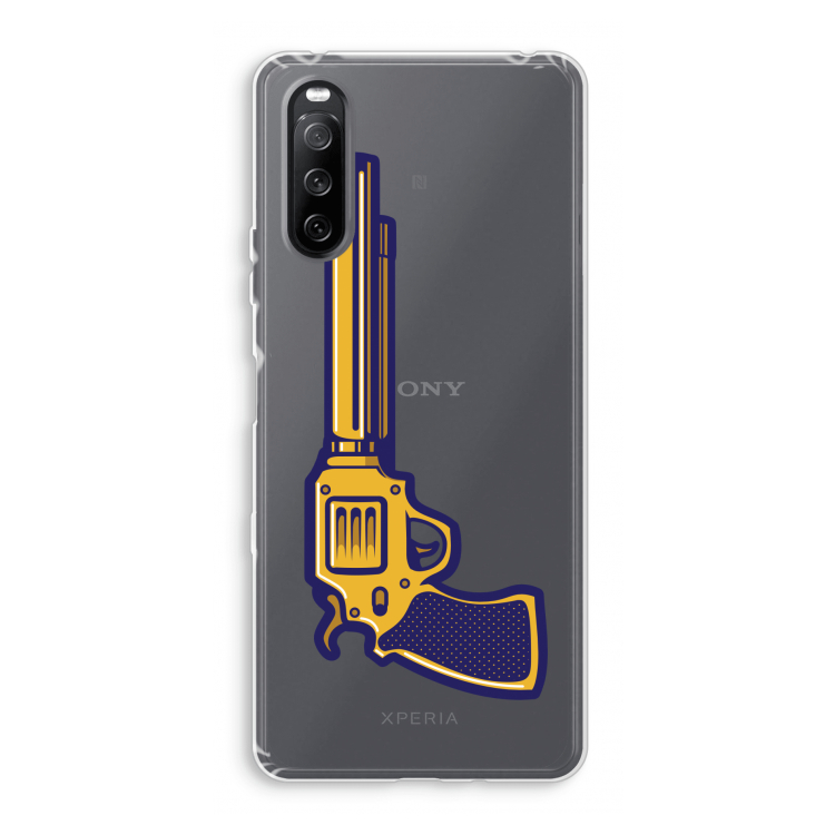 Pew Pew Pew: Sony Xperia 10 III Transparant Hoesje