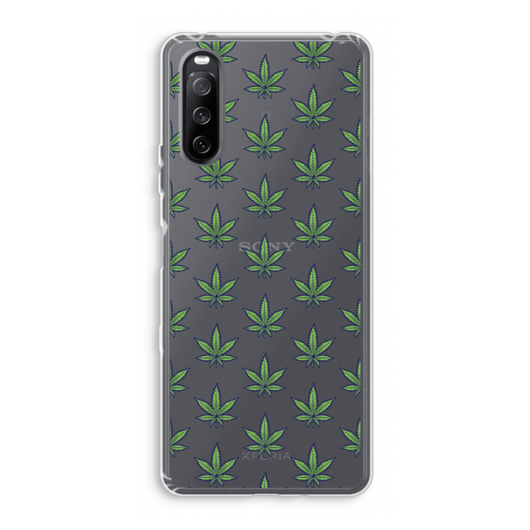 Weed: Sony Xperia 10 III Transparant Hoesje
