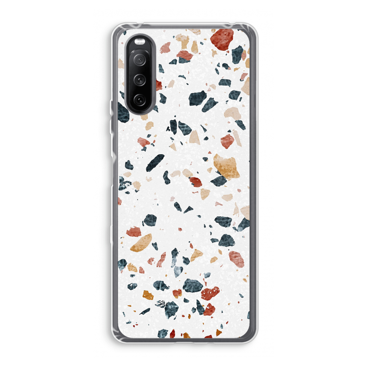 Terrazzo N°4: Sony Xperia 10 III Transparant Hoesje