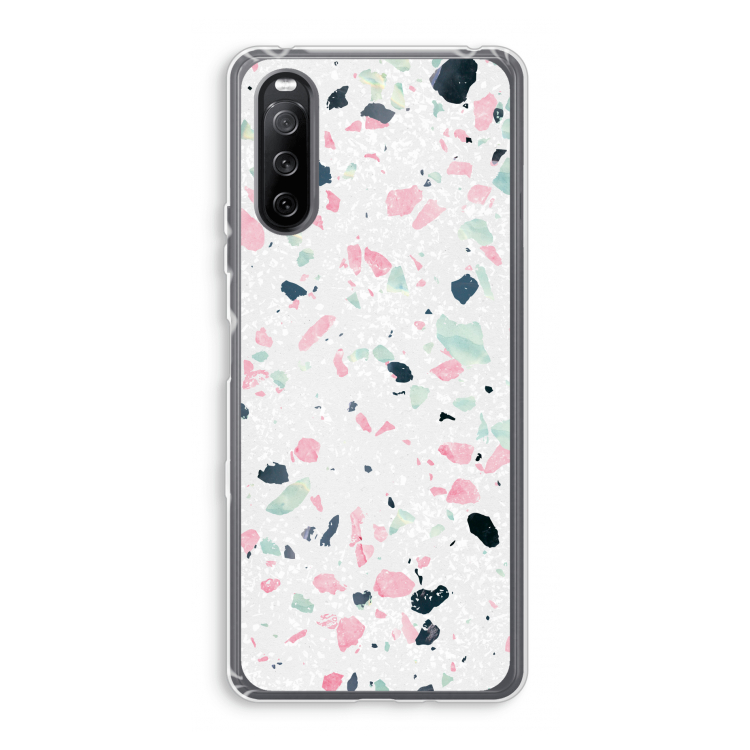 Terrazzo N°3: Sony Xperia 10 III Transparant Hoesje