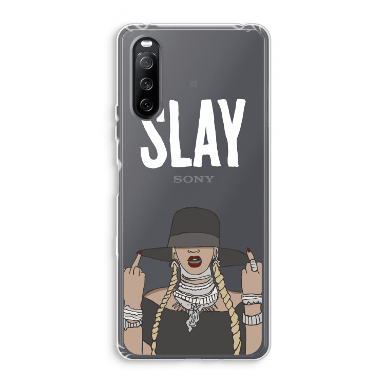 Slay All Day: Sony Xperia 10 III Transparant Hoesje