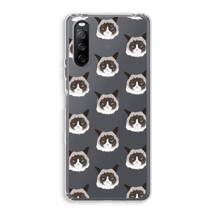 It's a Purrr Case: Sony Xperia 10 III Transparant Hoesje