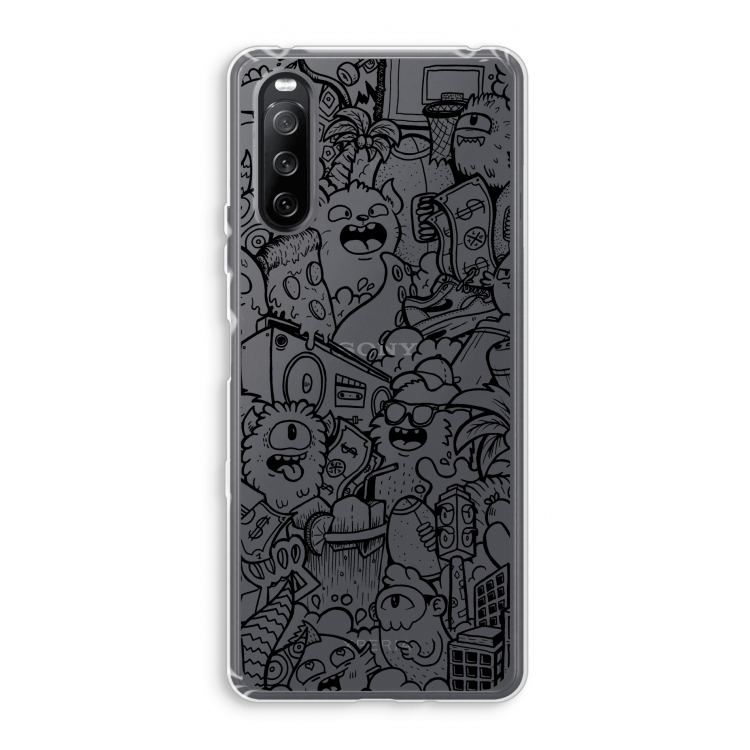 Vexx Black City : Sony Xperia 10 III Transparant Hoesje