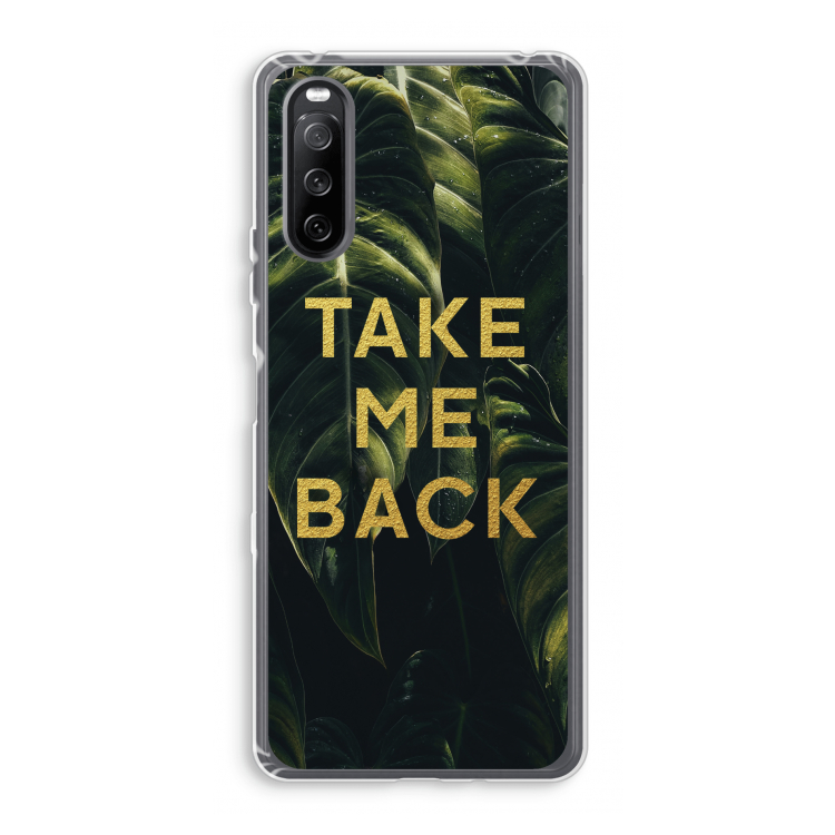 Take me back: Sony Xperia 10 III Transparant Hoesje