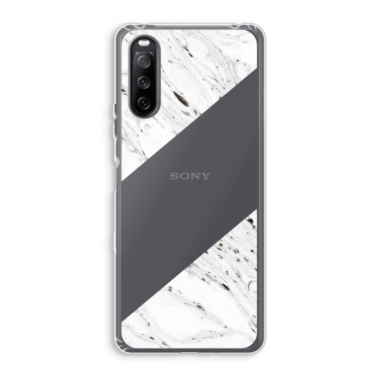 Biggest stripe: Sony Xperia 10 III Transparant Hoesje