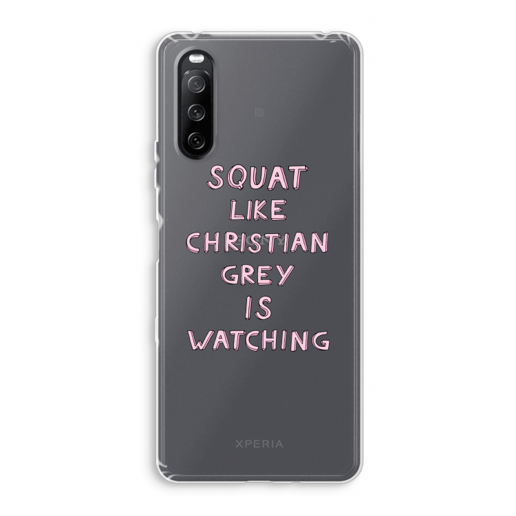 Christian Grey: Sony Xperia 10 III Transparant Hoesje