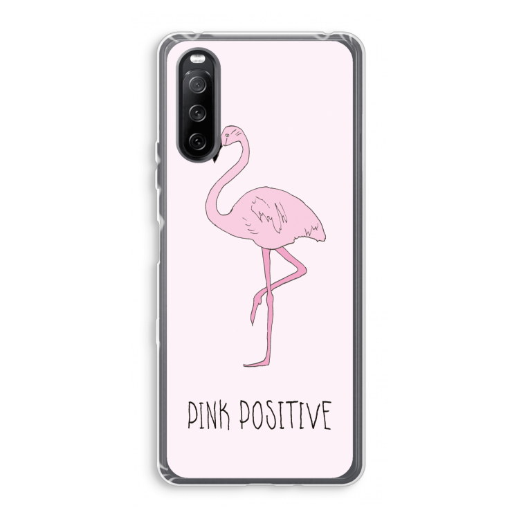 Pink positive: Sony Xperia 10 III Transparant Hoesje