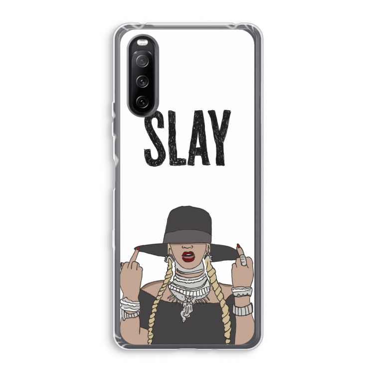 Slay All Day: Sony Xperia 10 III Transparant Hoesje