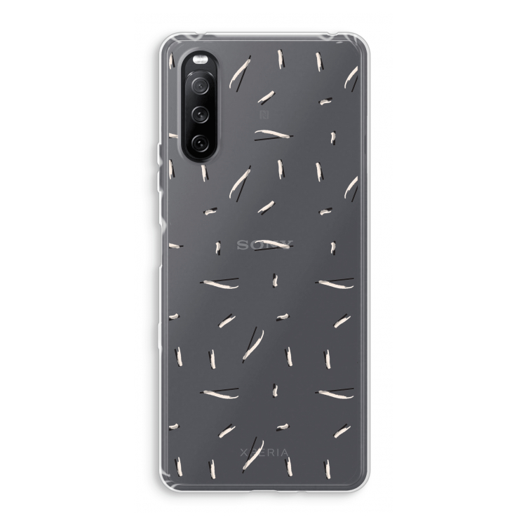 Hipster stripes: Sony Xperia 10 III Transparant Hoesje