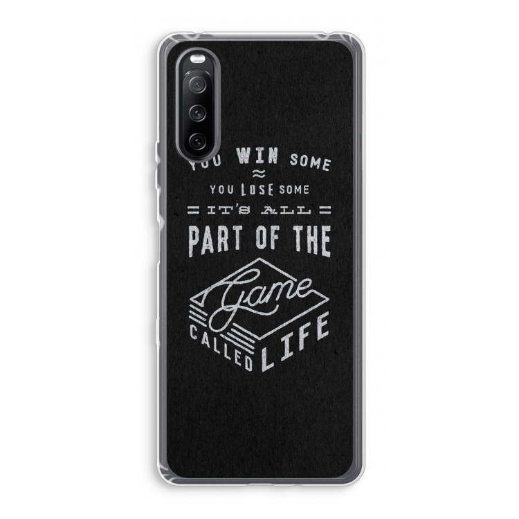 Life: Sony Xperia 10 III Transparant Hoesje