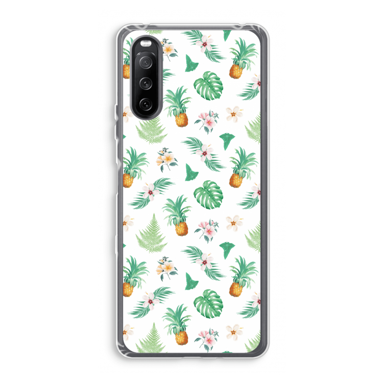 Ananas bladeren: Sony Xperia 10 III Transparant Hoesje