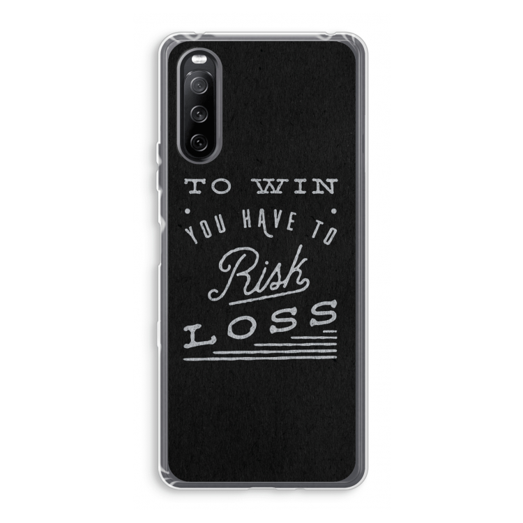 Risk loss: Sony Xperia 10 III Transparant Hoesje
