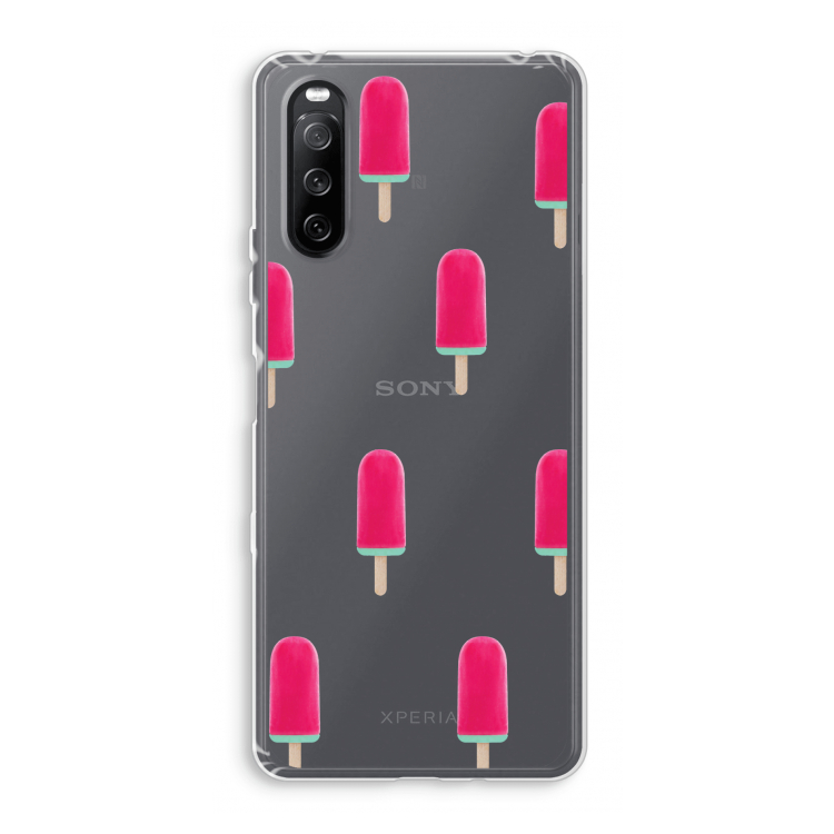 Waterijsje: Sony Xperia 10 III Transparant Hoesje