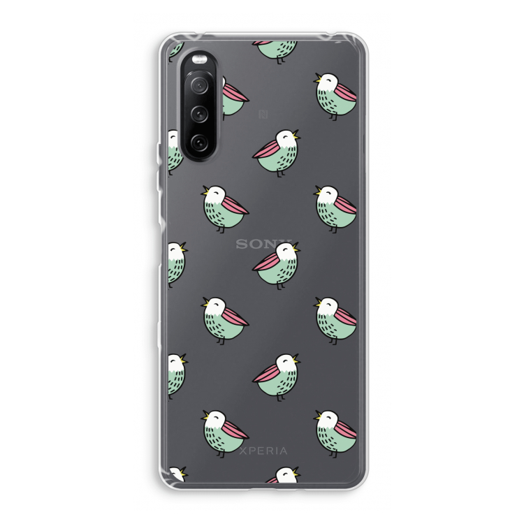 Vogeltjes: Sony Xperia 10 III Transparant Hoesje