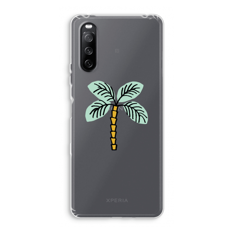 Palmboom: Sony Xperia 10 III Transparant Hoesje