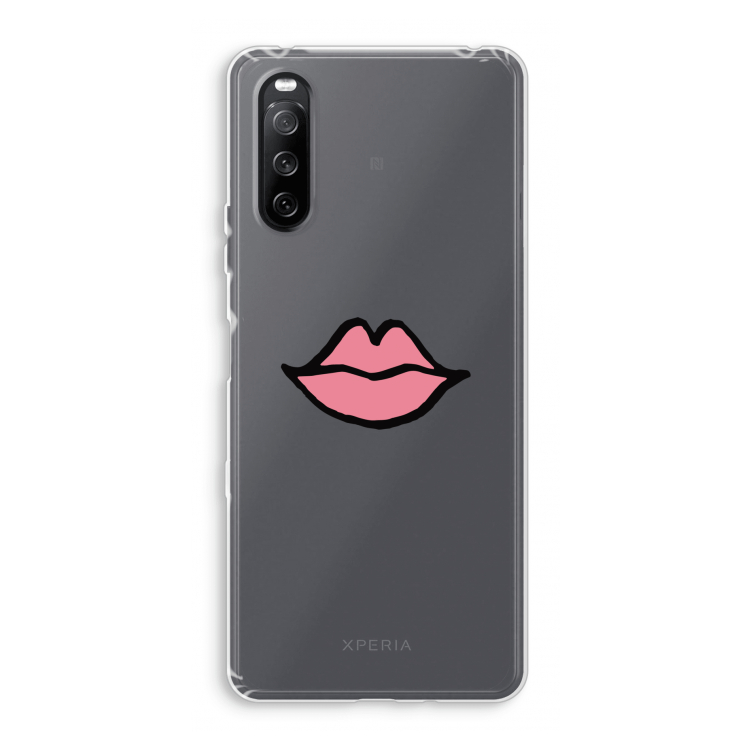 Kusje: Sony Xperia 10 III Transparant Hoesje