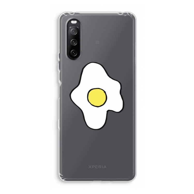 Spiegelei: Sony Xperia 10 III Transparant Hoesje