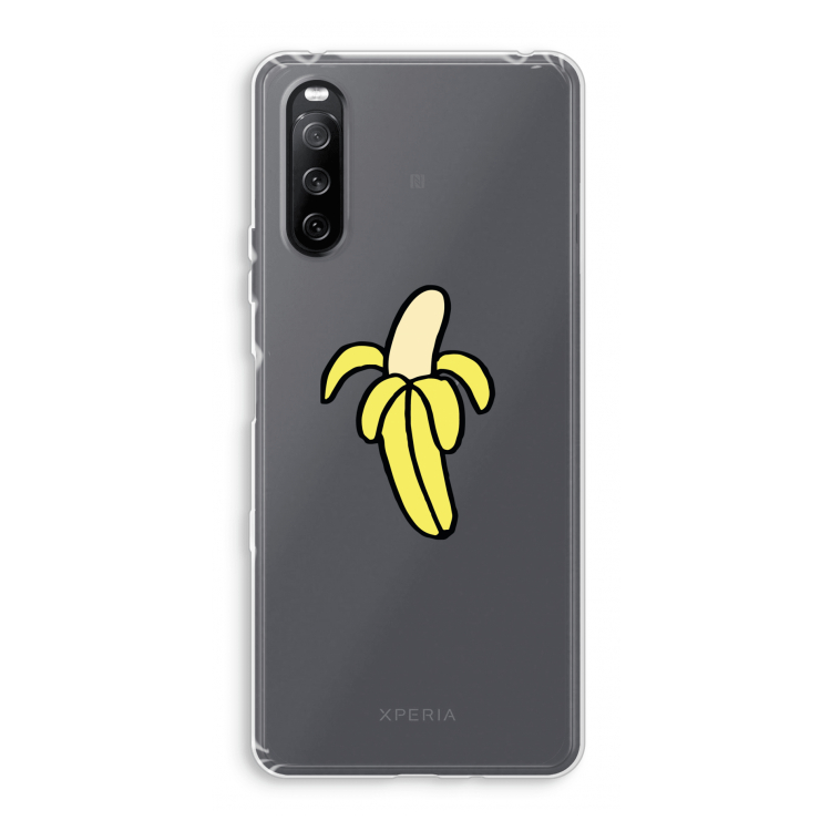 Banana: Sony Xperia 10 III Transparant Hoesje