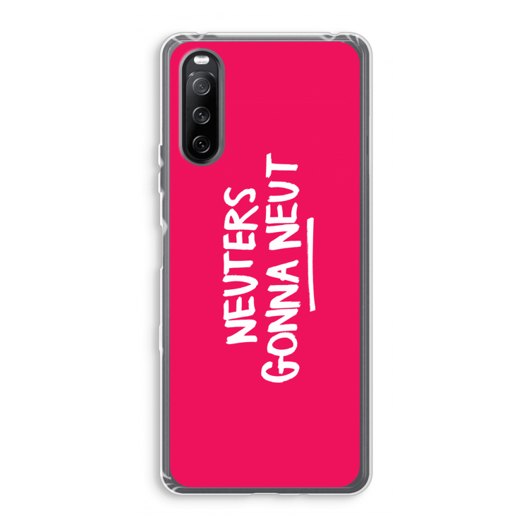 Neuters (roze): Sony Xperia 10 III Transparant Hoesje