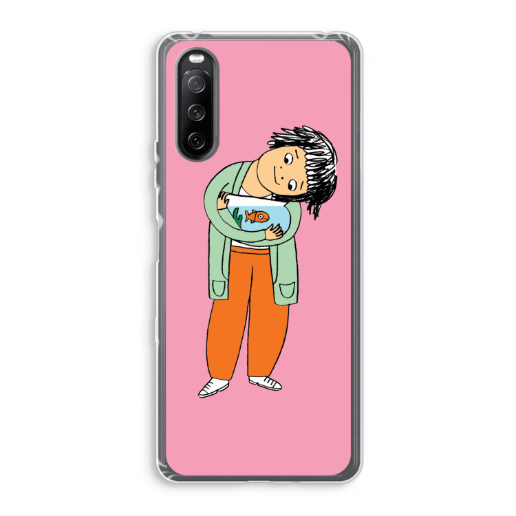 Visknuffel: Sony Xperia 10 III Transparant Hoesje