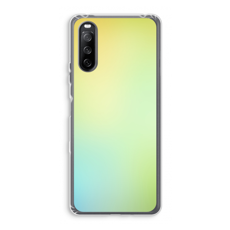 Minty mist pastel: Sony Xperia 10 III Transparant Hoesje