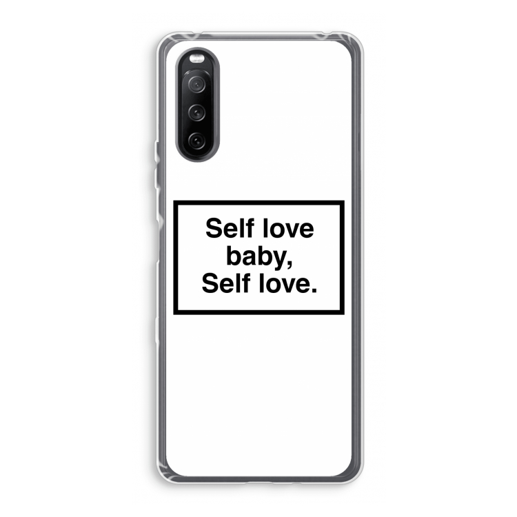 Self love: Sony Xperia 10 III Transparant Hoesje