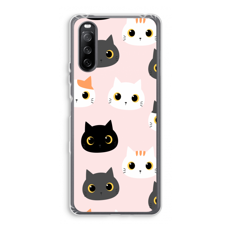 Katten: Sony Xperia 10 III Transparant Hoesje