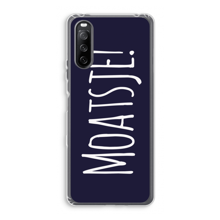 Moatsje!: Sony Xperia 10 III Transparant Hoesje