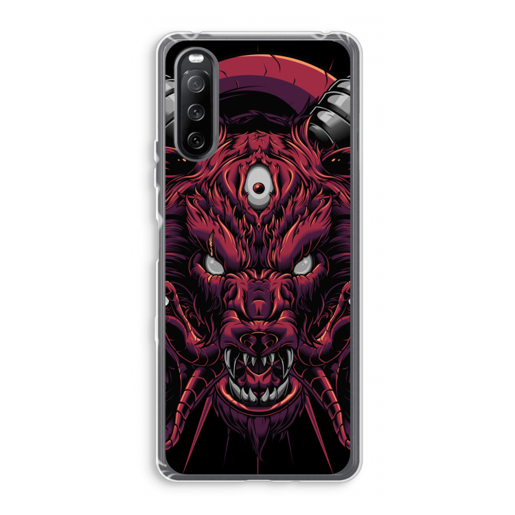 Hell Hound and Serpents: Sony Xperia 10 III Transparant Hoesje