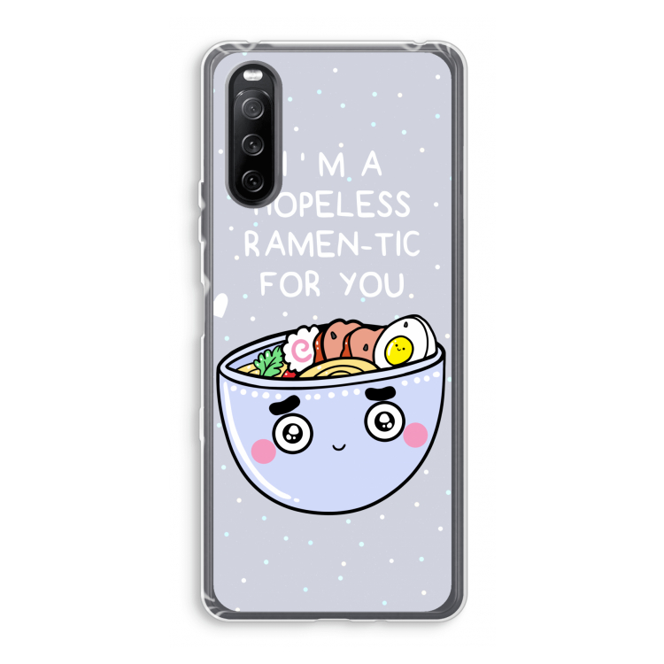 I'm A Hopeless Ramen-Tic For You: Sony Xperia 10 III Transparant Hoesje