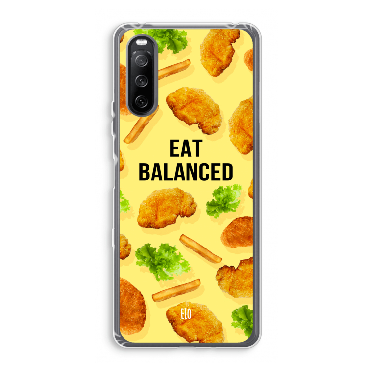 Eat Balanced: Sony Xperia 10 III Transparant Hoesje