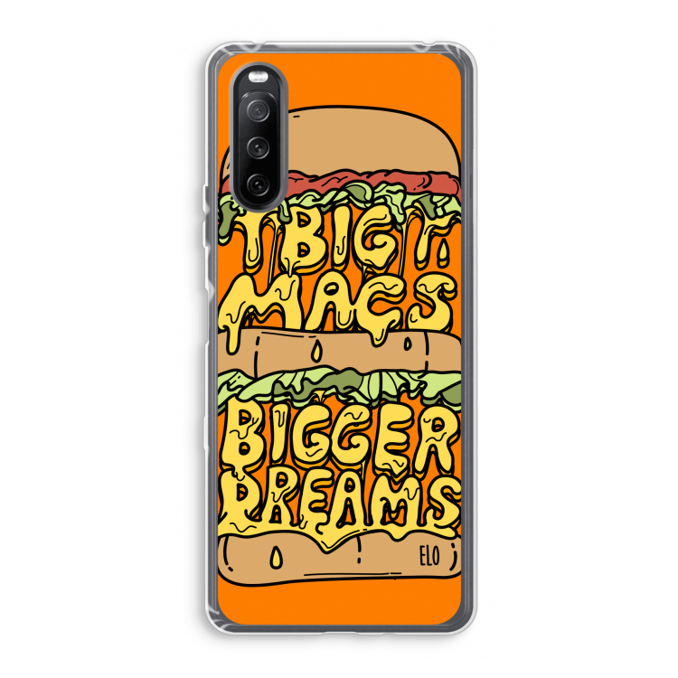 Big Macs Bigger Dreams: Sony Xperia 10 III Transparant Hoesje