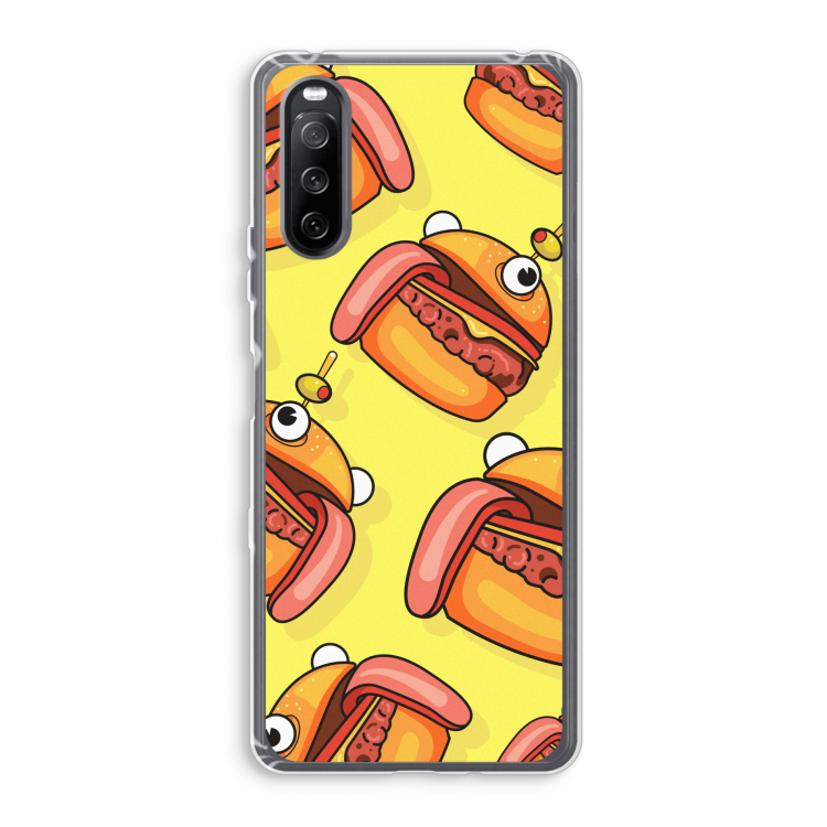 Hamburger: Sony Xperia 10 III Transparant Hoesje