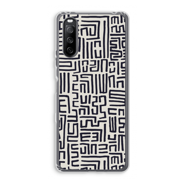 Moroccan Print: Sony Xperia 10 III Transparant Hoesje
