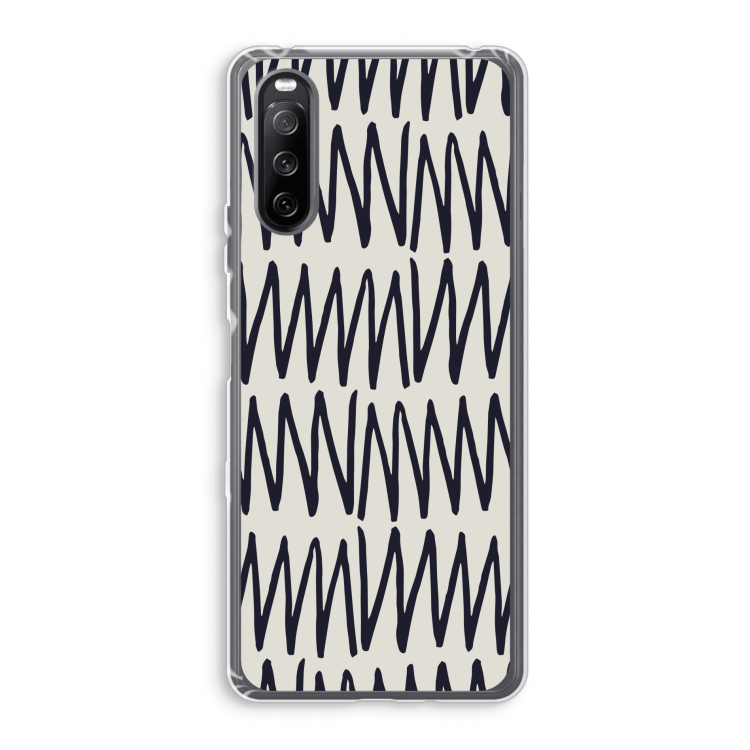 Marrakech Zigzag: Sony Xperia 10 III Transparant Hoesje