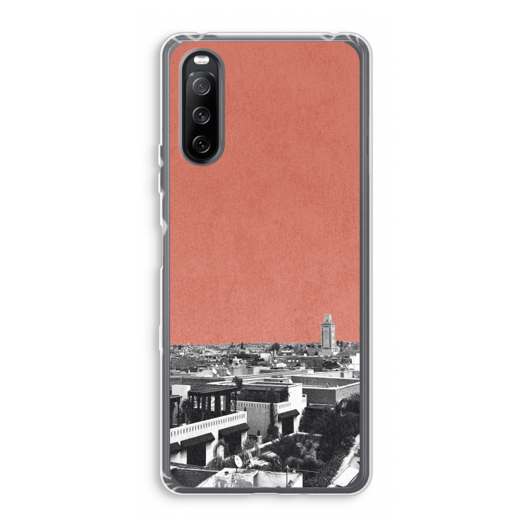 Marrakech Skyline : Sony Xperia 10 III Transparant Hoesje